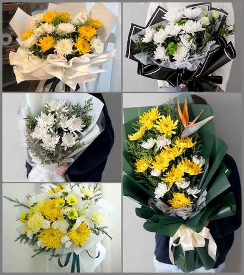 天津南开区万兴街道白事花束代送